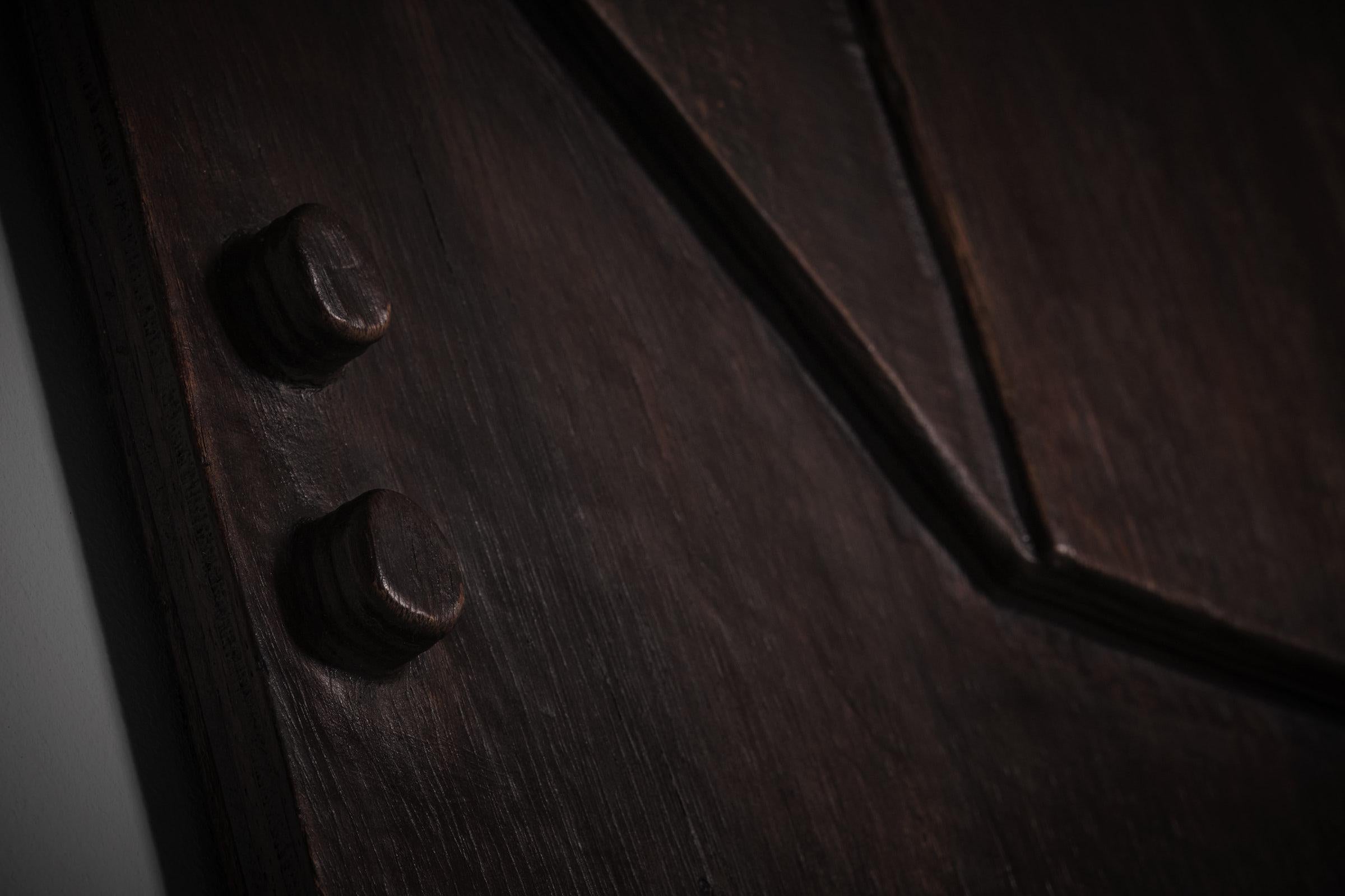 Metà XX secolo Grande rilievo astratto da parete in legno di Nerone and Patuzzi per il Gruppo NP2, anni '60 in vendita