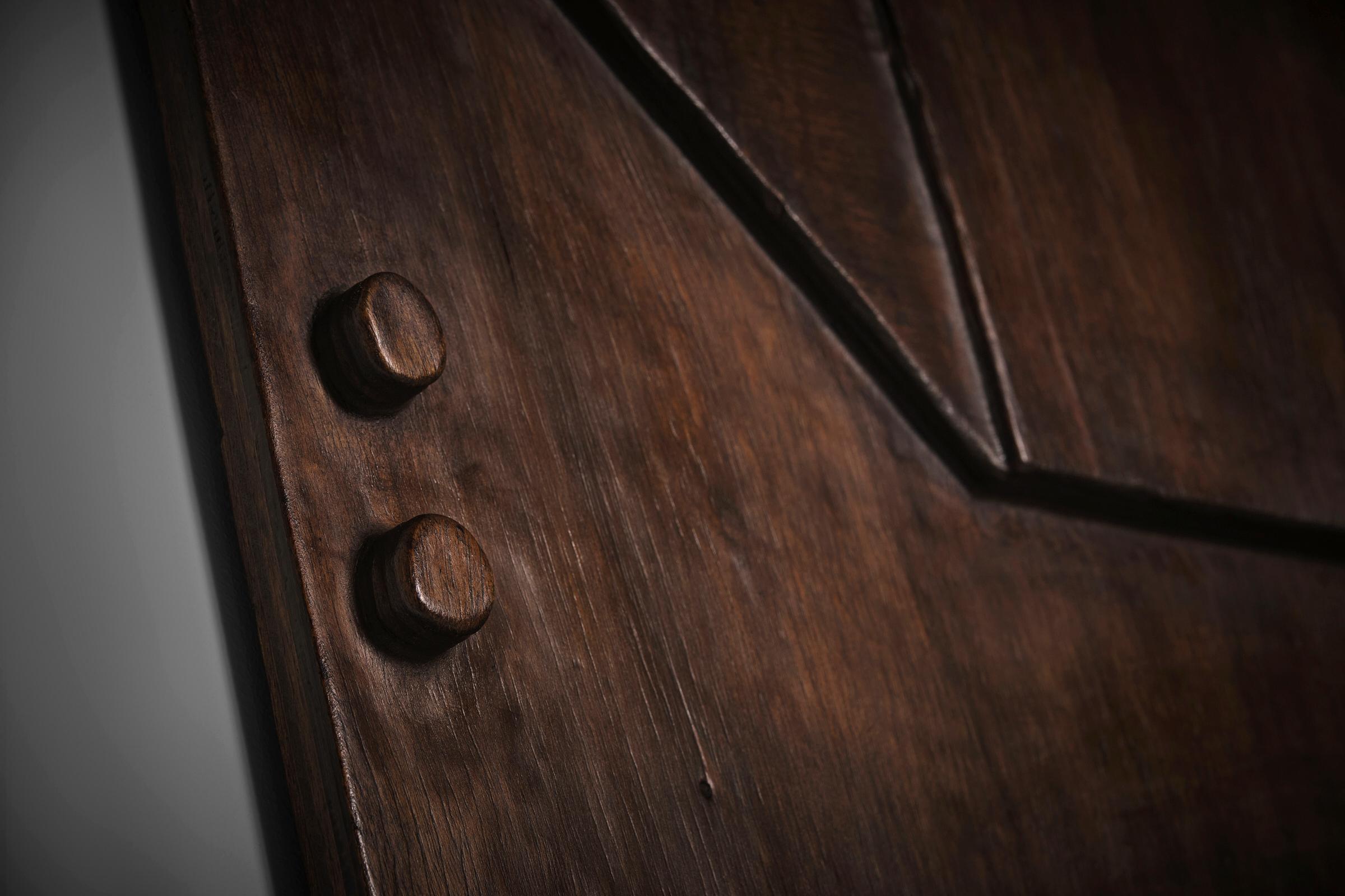 Großes abstraktes Wandrelief aus Holz von Nerone & Patuzzi für Gruppo NP2, 1960er Jahre (Mitte des 20. Jahrhunderts) im Angebot