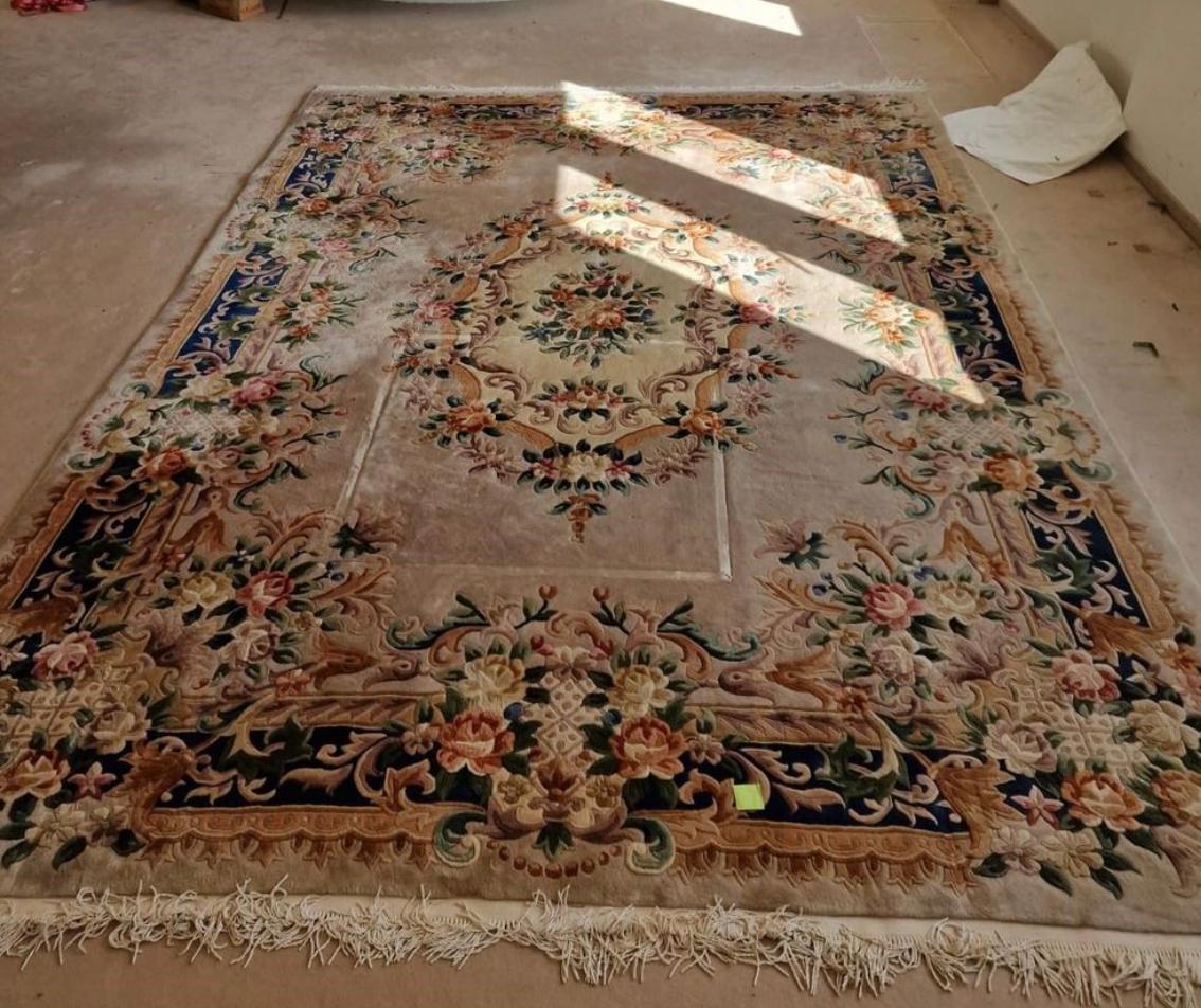 Large Abusson / Art Deco Style Luxurious Woll Carpet, 1980s For Sale 2
