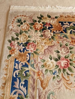 Large Abusson / Art Deco Style Luxurious Woll Carpet, 1980s