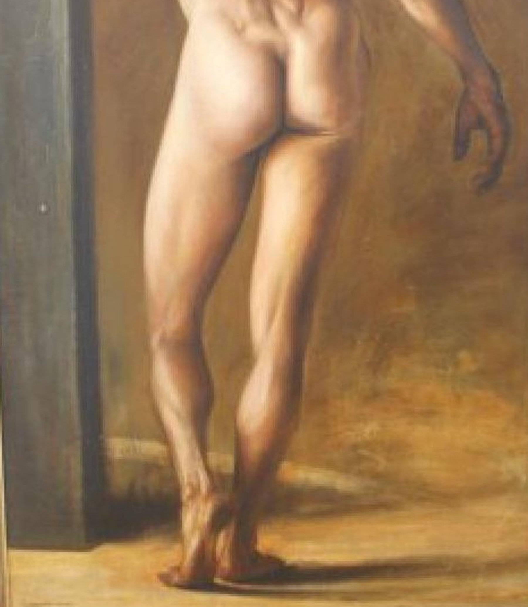 Large Academic Male Nude by Gunnar Ahmer, 2002 In Excellent Condition In Atlanta, GA