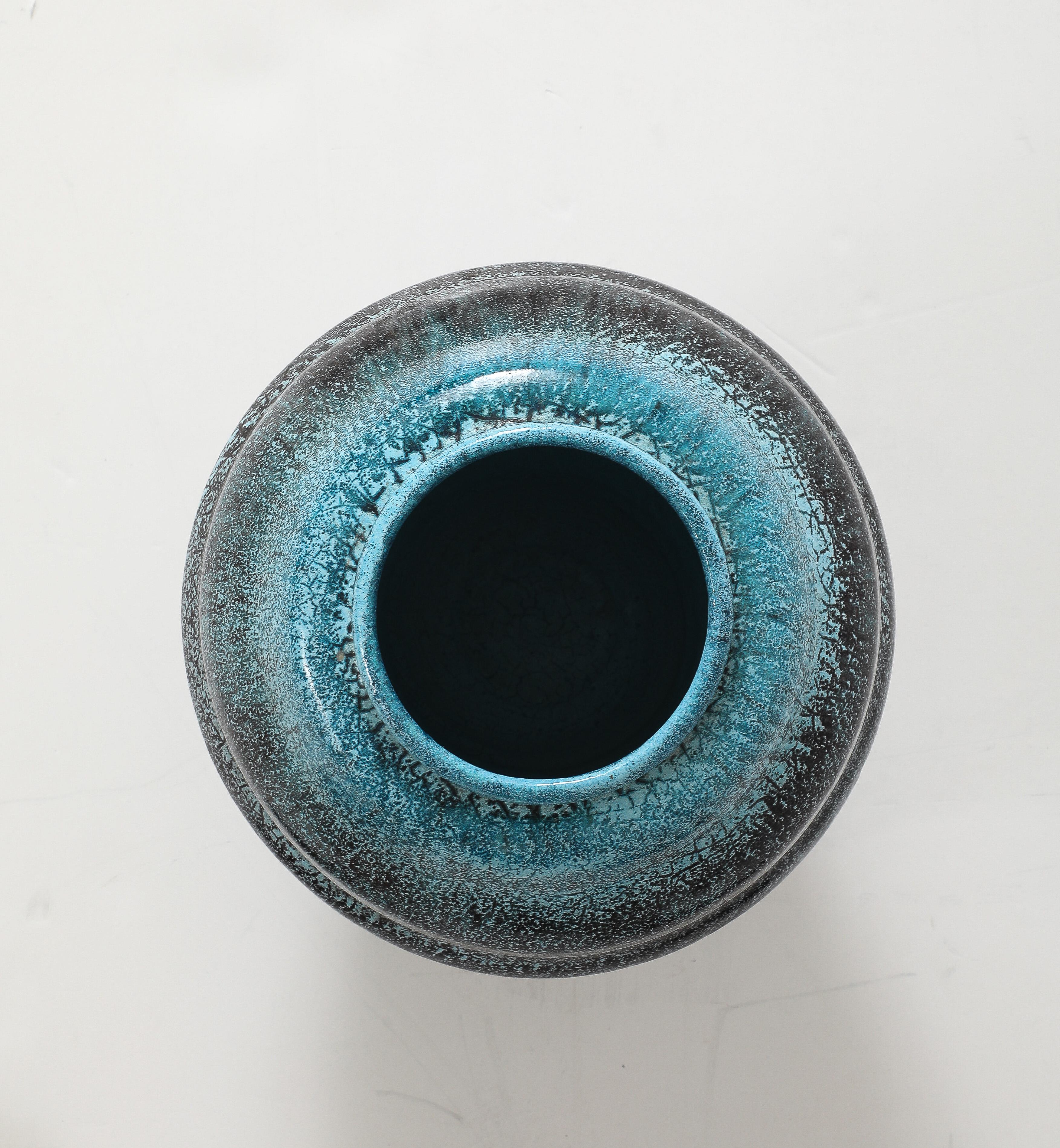 Large Accolay Turquoise Vessel For Sale 4