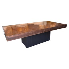 Large Acid etched copper coffee table