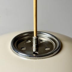 Large Acrylic Hanging Lamp Guzzini Style Space Age design Gradient Brown Dome