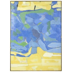 Large Acrylic on Canvas Abstract Painting