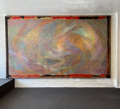 Großes abstraktes Gemälde aus Acryl auf Cavas des amerikanischen Künstlers Ted Kerzie