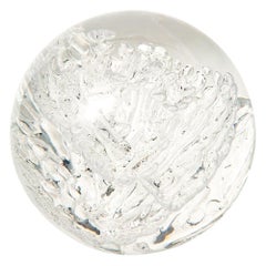 Large Acrylic Sphere Sculpture, Resin, Lucite