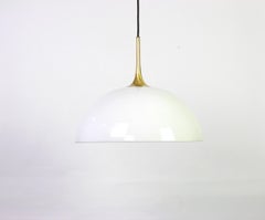 Grande lampe pendante réglable à contrepoids en laiton de Florian Schulz:: Allemagne