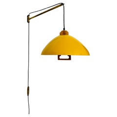 Lámpara de pared grande ajustable de latón