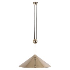 Large Adjustable Chrome Counterweight Pendant Light by Florian Schulz, Germany