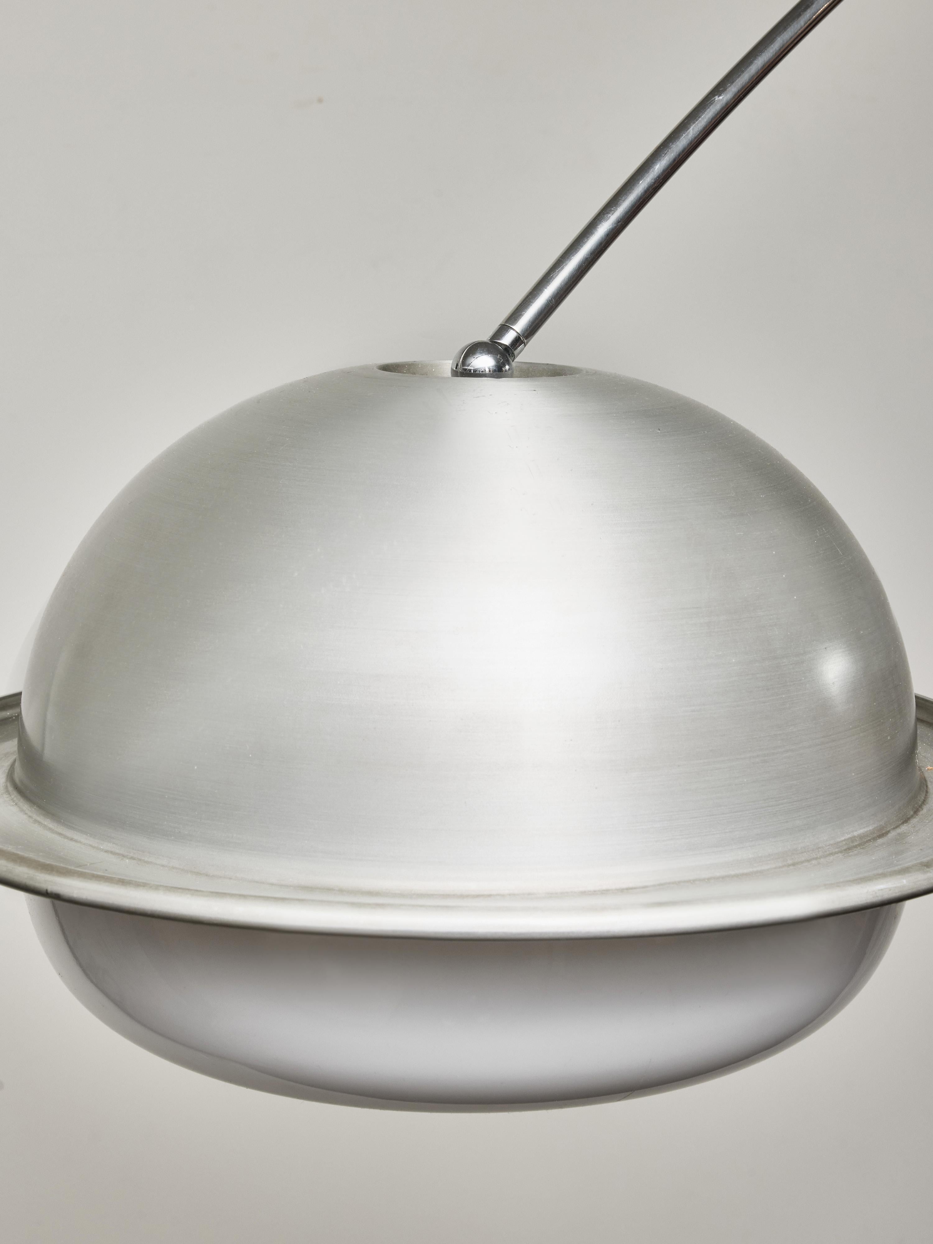 Large Adjustable Counterbalance Ceiling Lamp by Filvem Voghera For Sale 4