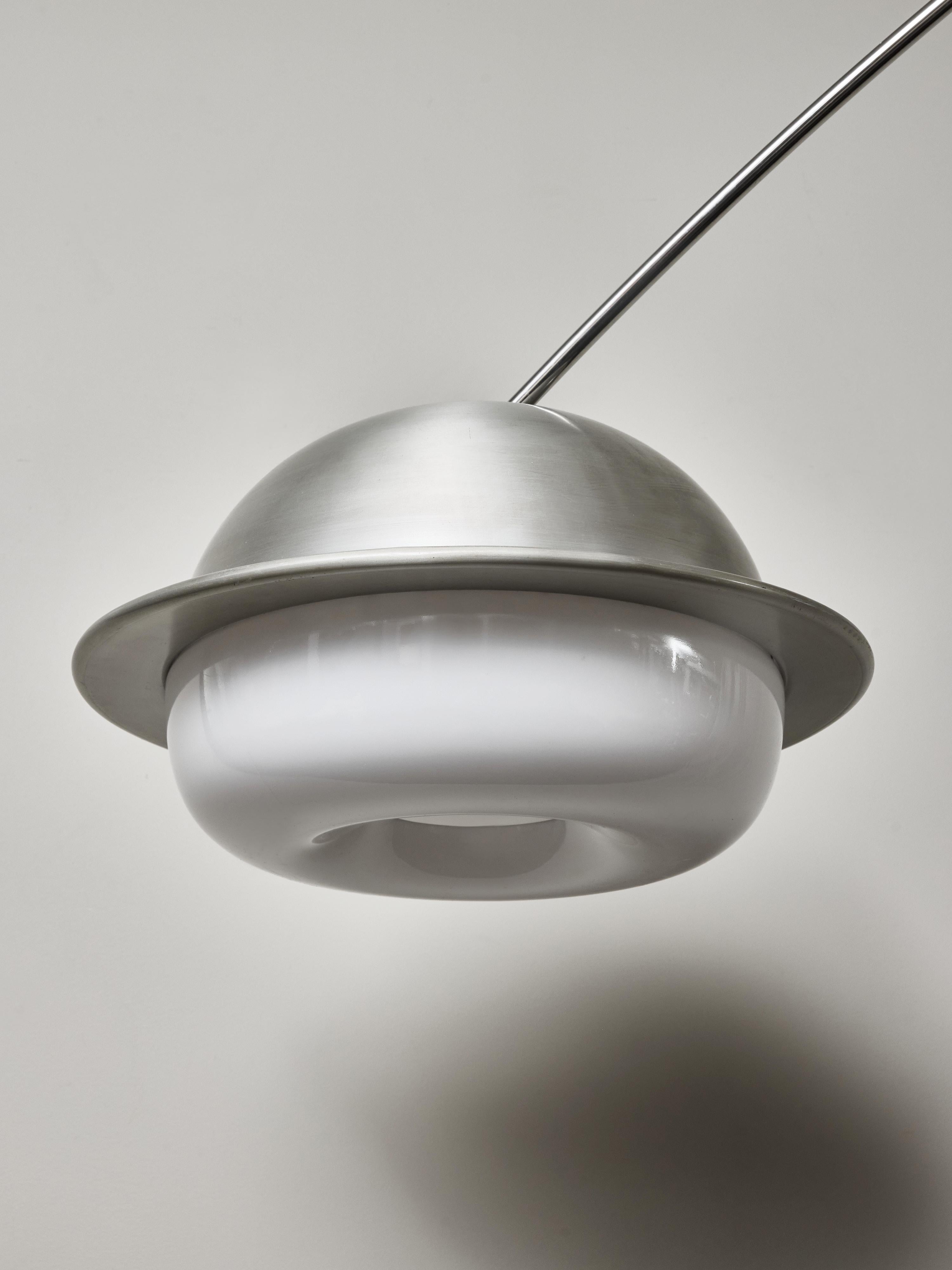 Large Adjustable Counterbalance Ceiling Lamp by Filvem Voghera For Sale 9