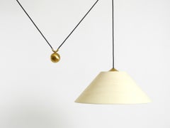 Grande lampe suspendue à contrepoids réglable "Kera" par Florian Schulz 1980