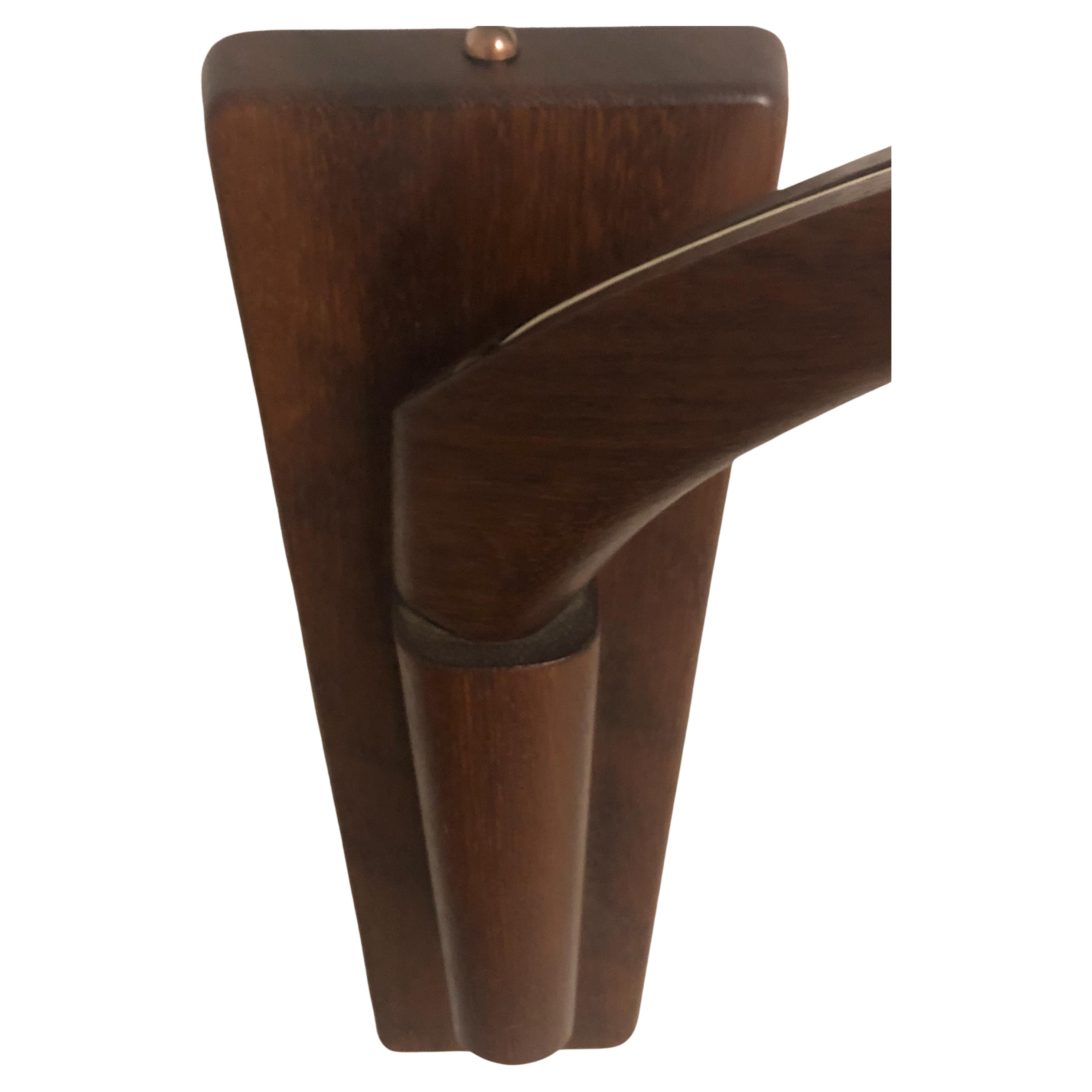 Gran Aplique de Pared de Teca Moderno Danés Ajustable, circa 1960s Alemán en venta