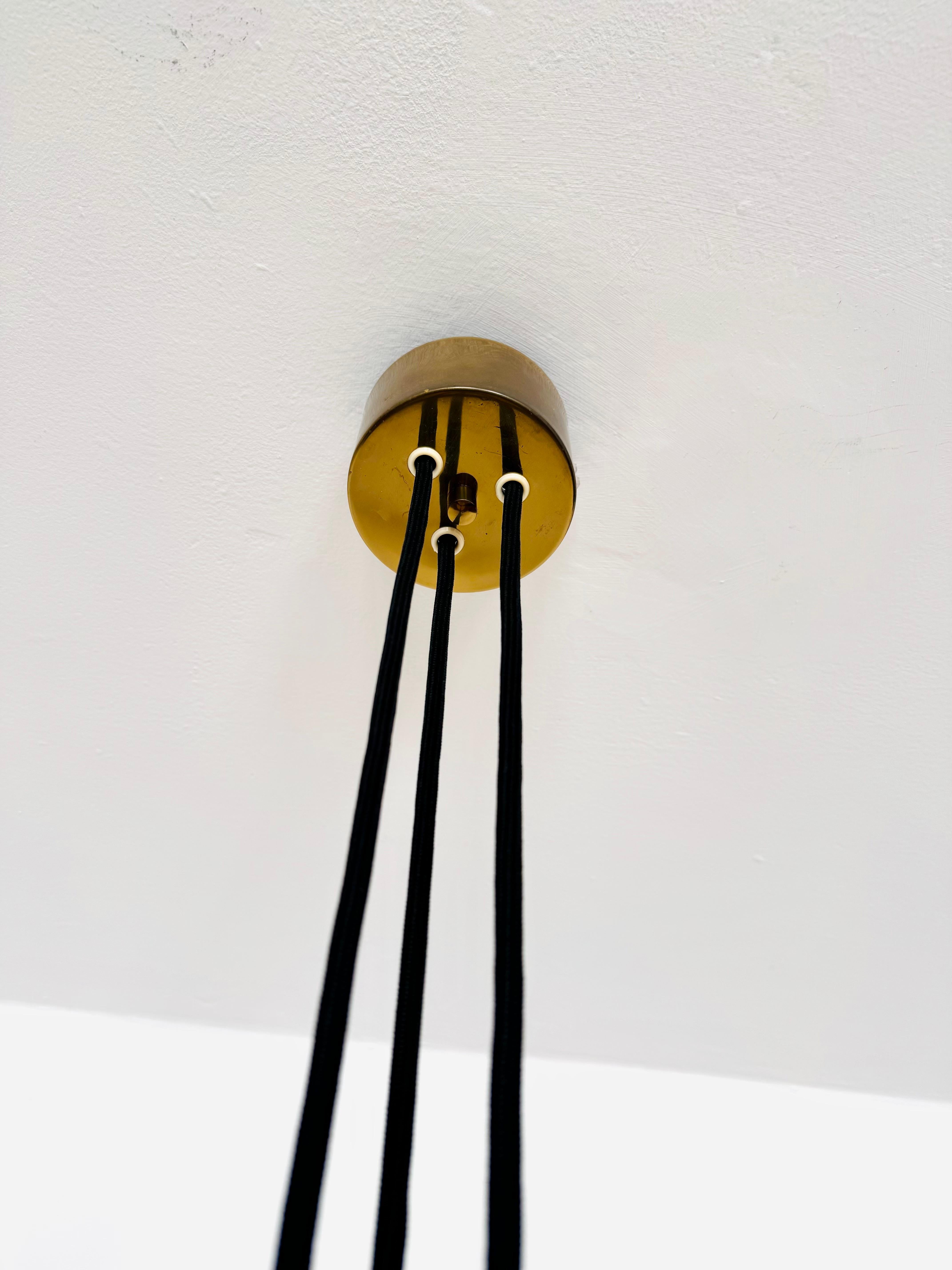 Large Adjustable Pendant Lamp with Counterweight by Florian Schulz For Sale 3