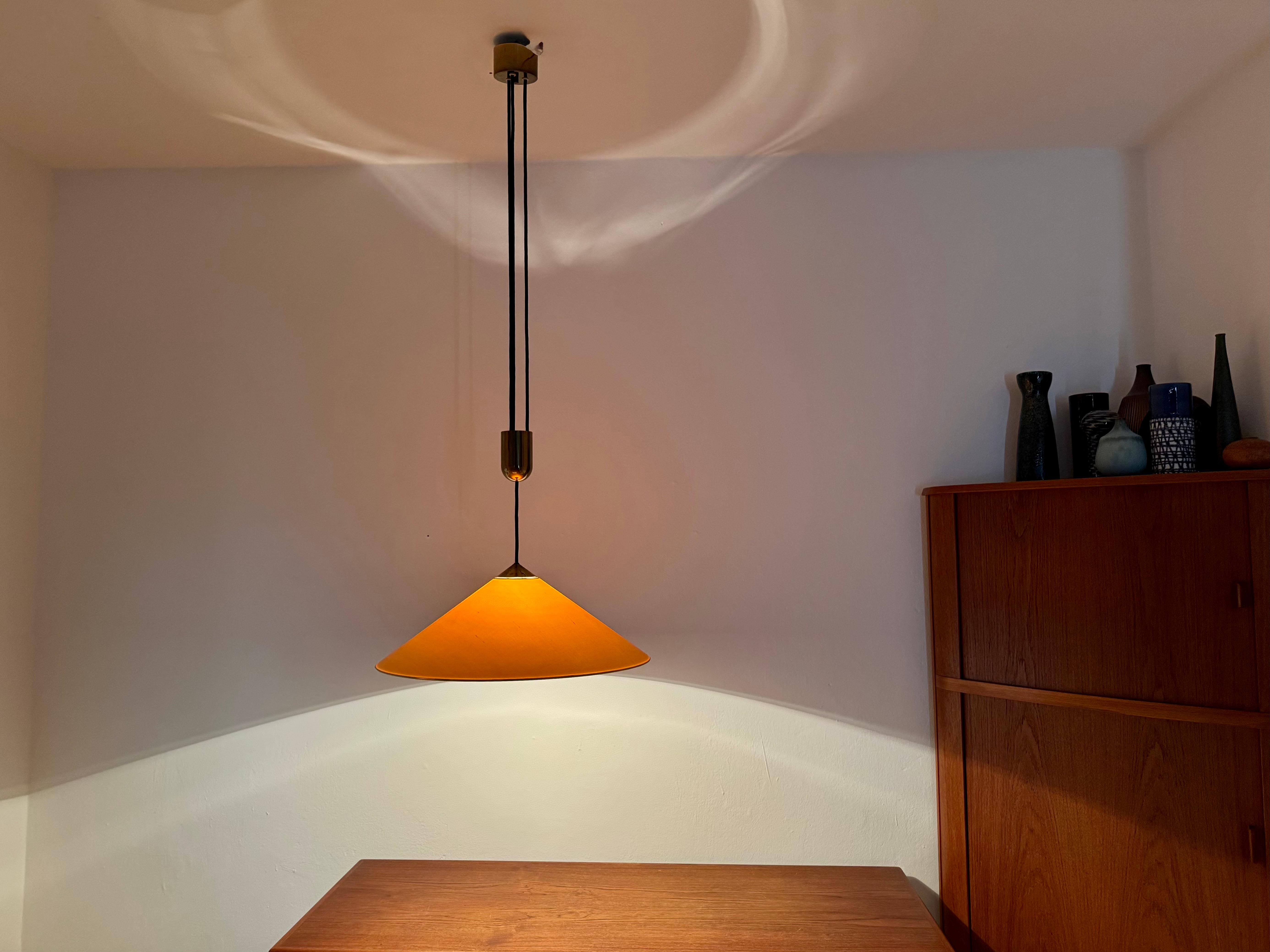 Large Adjustable Pendant Lamp with Counterweight by Florian Schulz For Sale 7