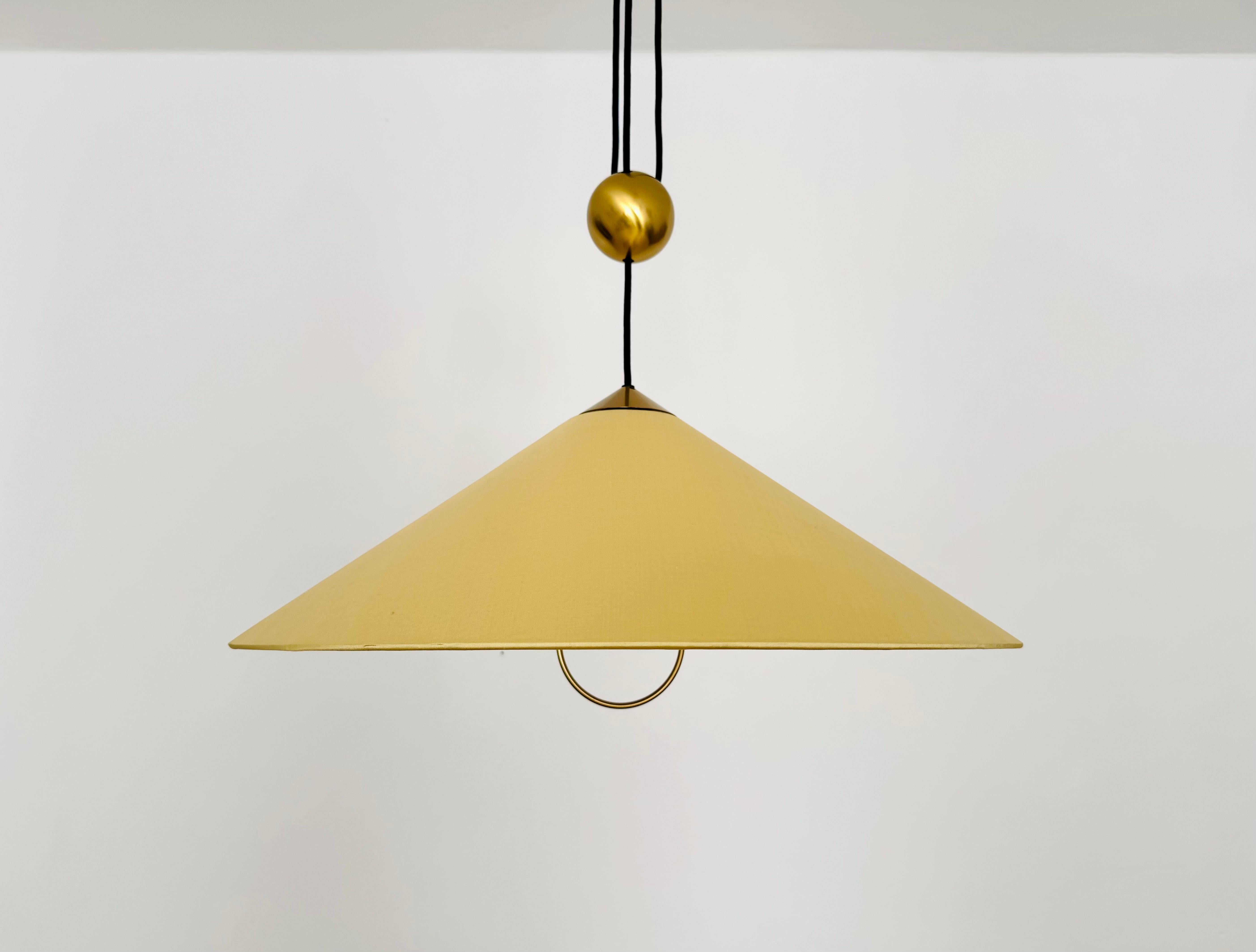 Mid-Century Modern Large Adjustable Pendant Lamp with Counterweight by Florian Schulz en vente