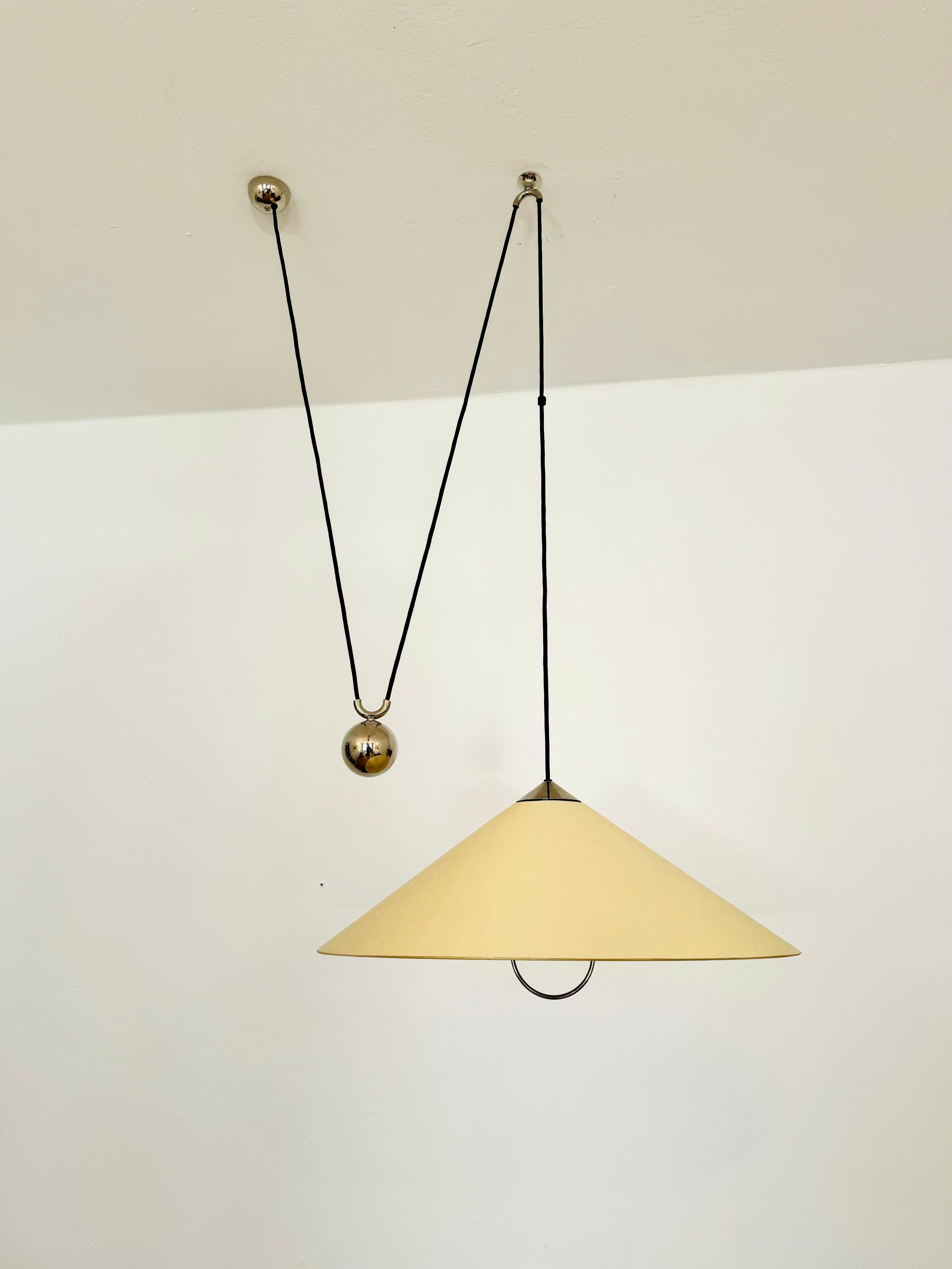 Large Adjustable Pendant Lamp with Counterweight by Florian Schulz In Good Condition For Sale In München, DE