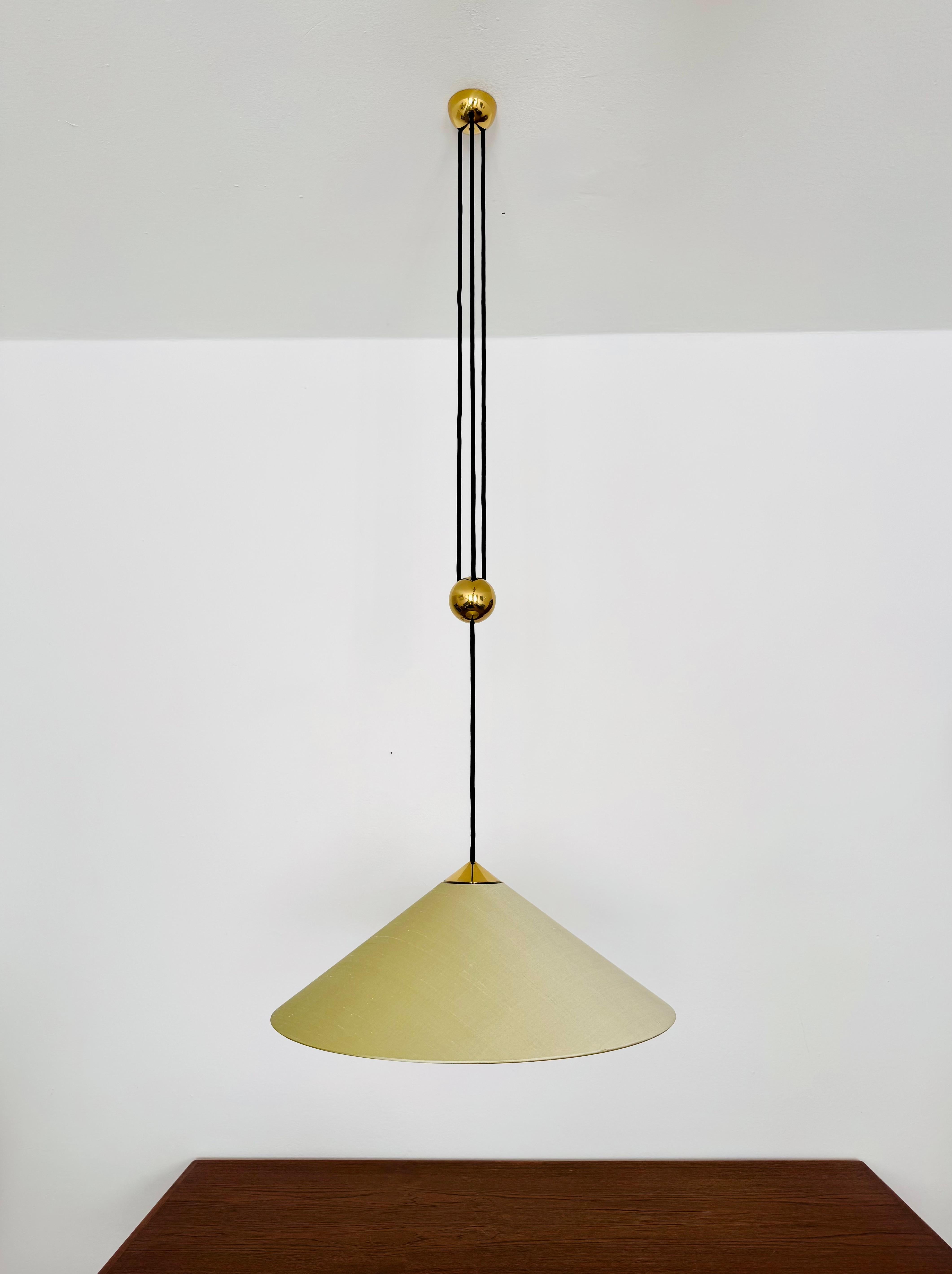 Large Adjustable Pendant Lamp with Counterweight by Florian Schulz In Good Condition For Sale In München, DE