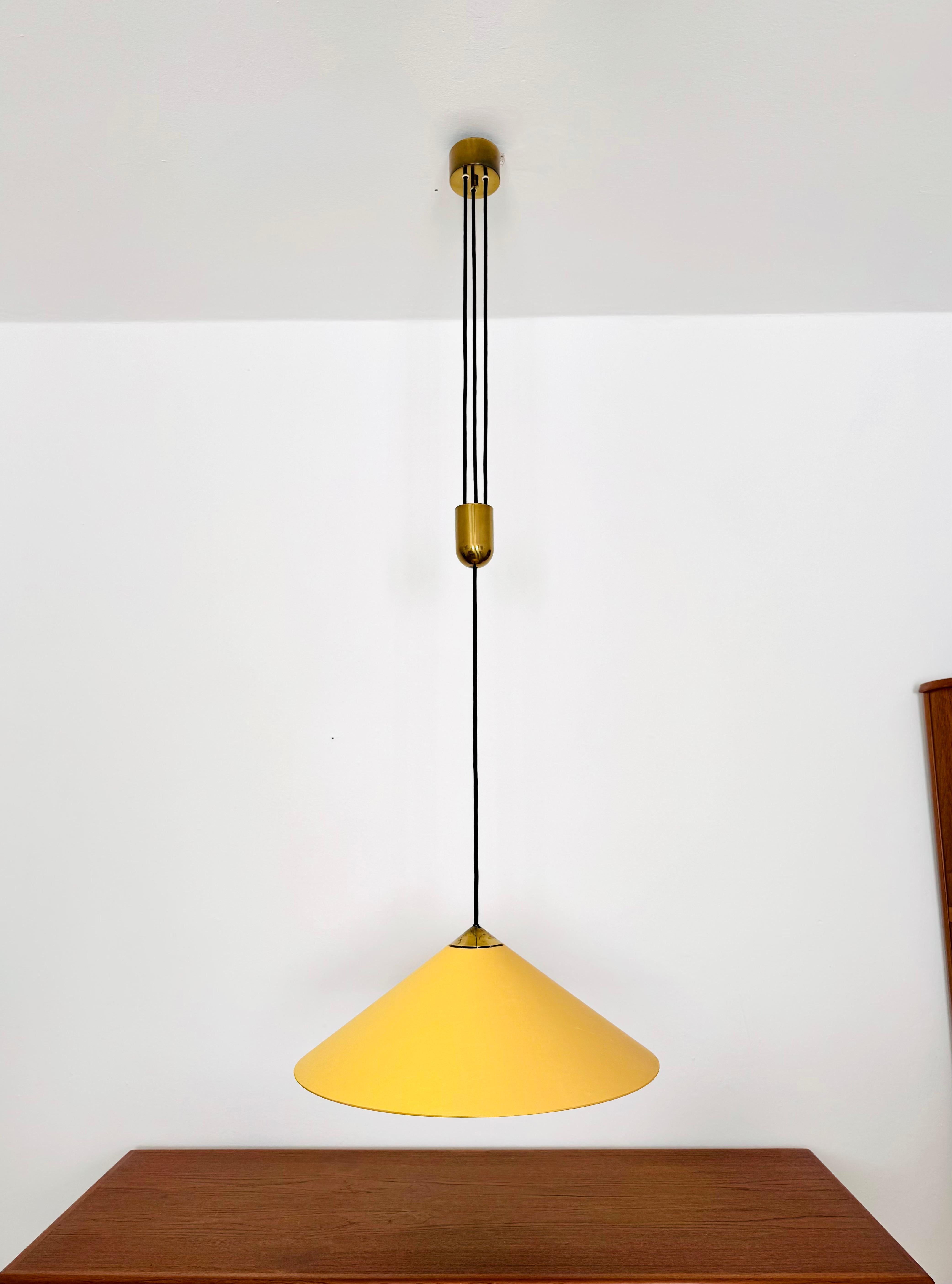 Large Adjustable Pendant Lamp with Counterweight by Florian Schulz In Good Condition For Sale In München, DE