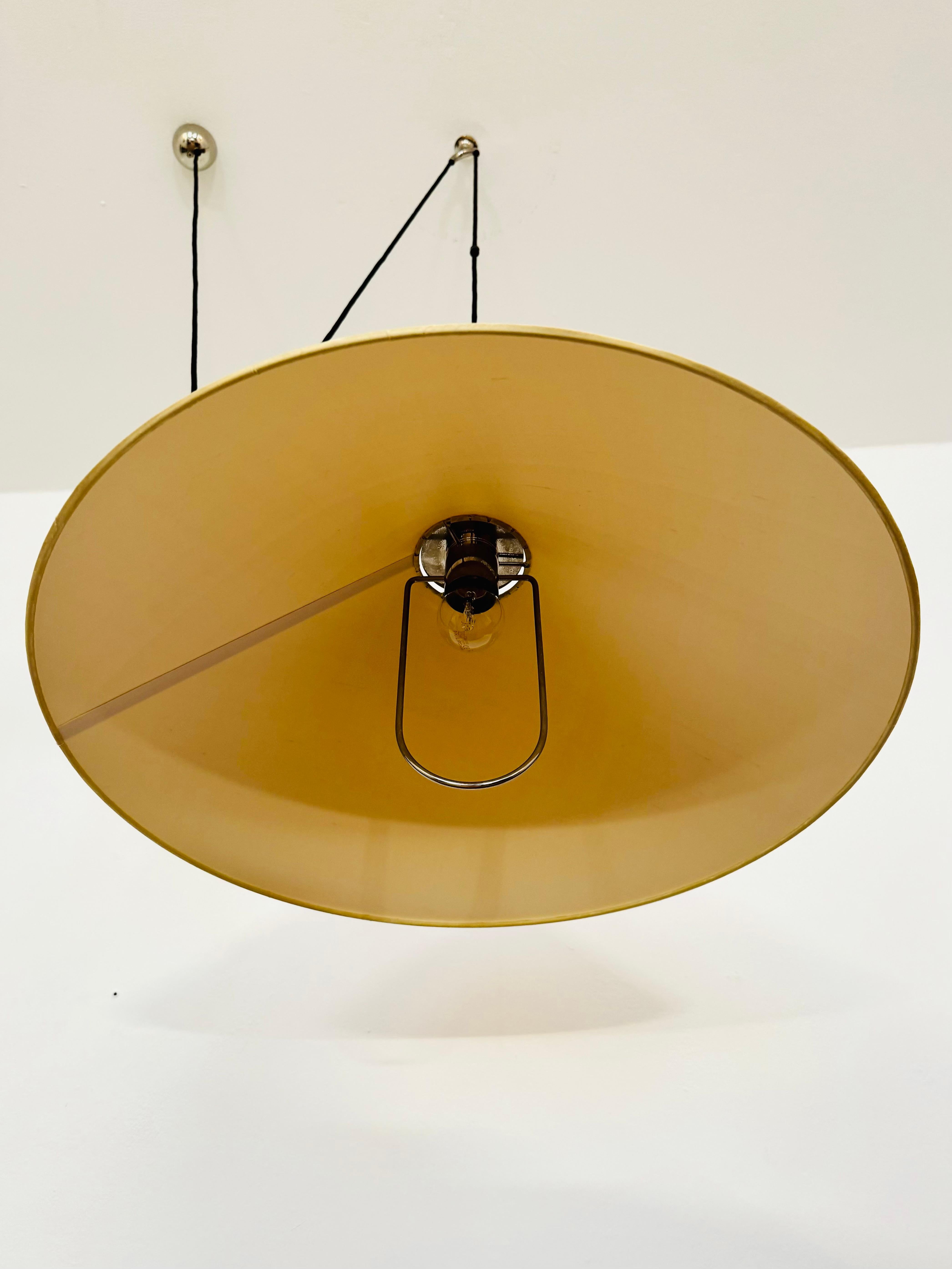 Large Adjustable Pendant Lamp with Counterweight by Florian Schulz For Sale 2