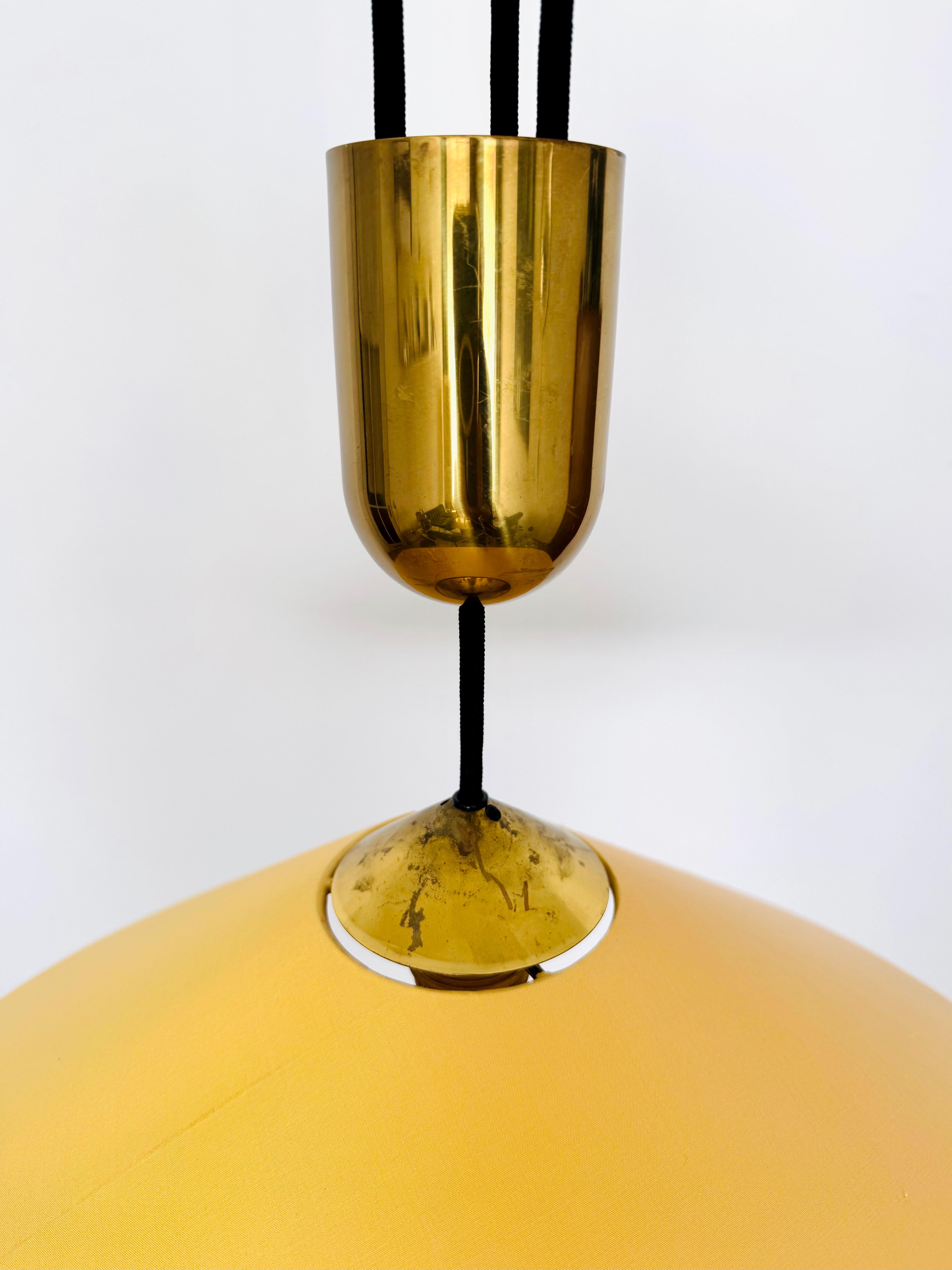 Large Adjustable Pendant Lamp with Counterweight by Florian Schulz For Sale 2