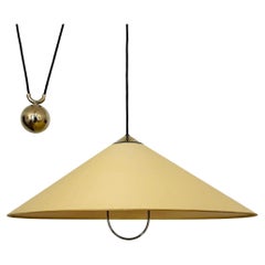 Large Adjustable Pendant Lamp with Counterweight by Florian Schulz