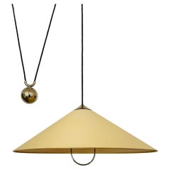 Large Adjustable Pendant Lamp with Counterweight by Florian Schulz