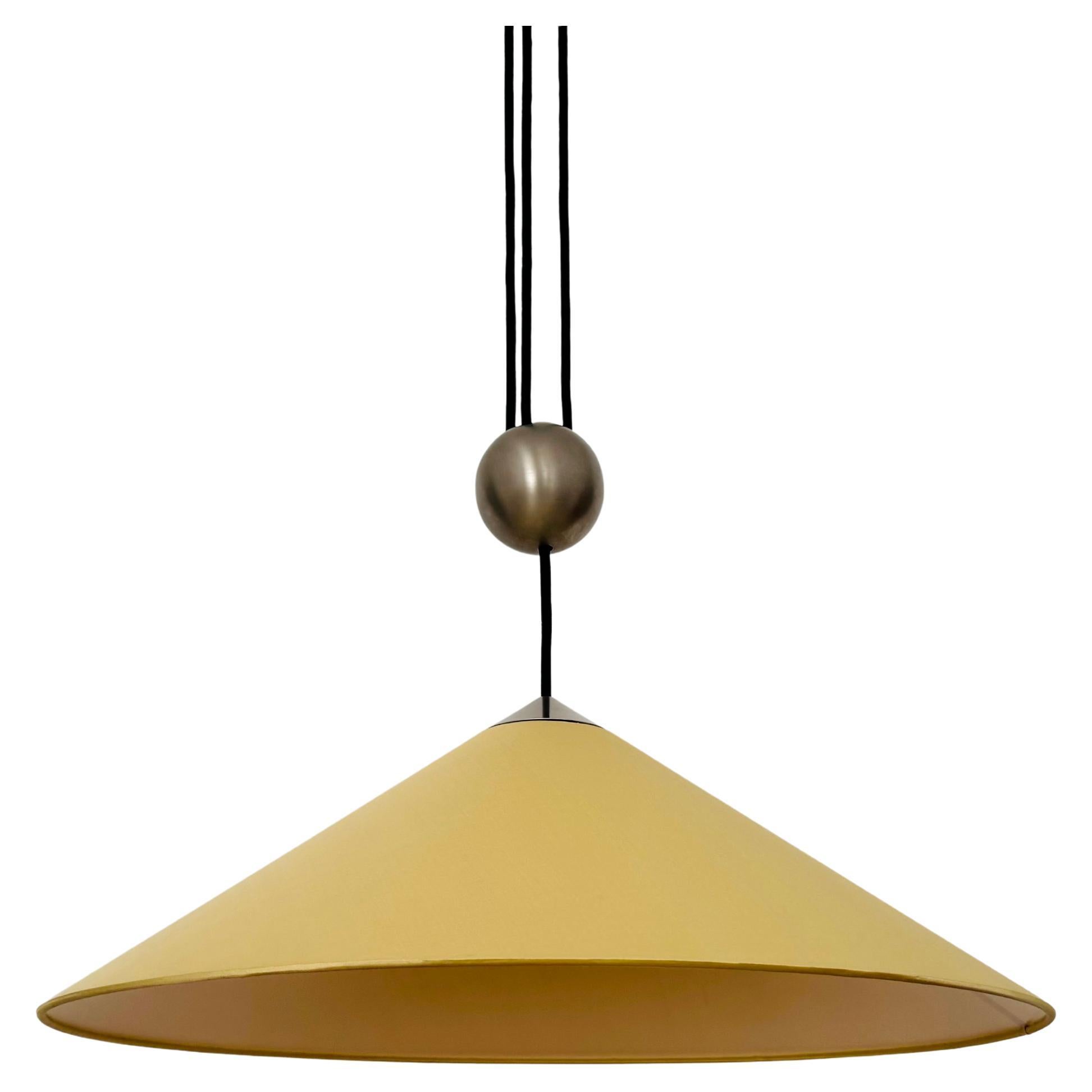 Large Adjustable Pendant Lamp with Counterweight by Florian Schulz