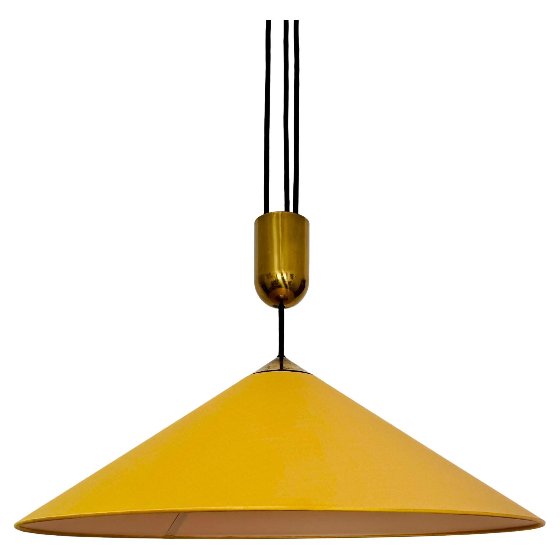 Large Adjustable Pendant Lamp with Counterweight by Florian Schulz For Sale