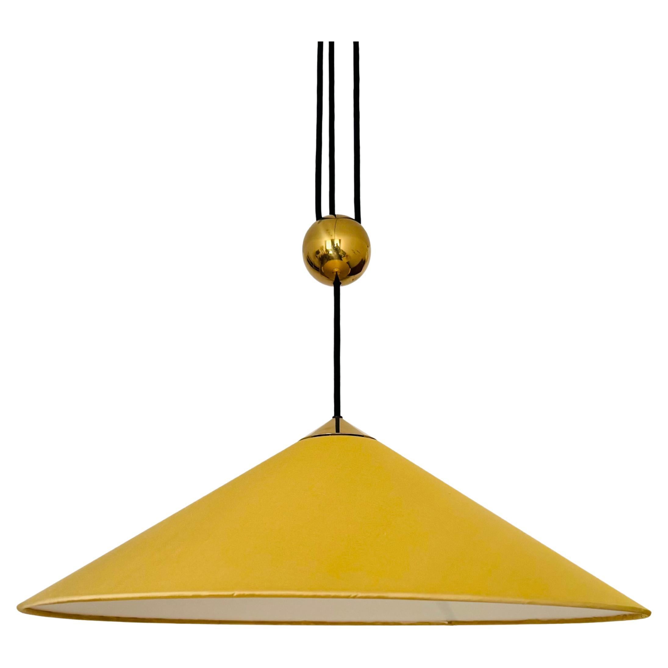 Large Adjustable Pendant Lamp with Counterweight by Florian Schulz