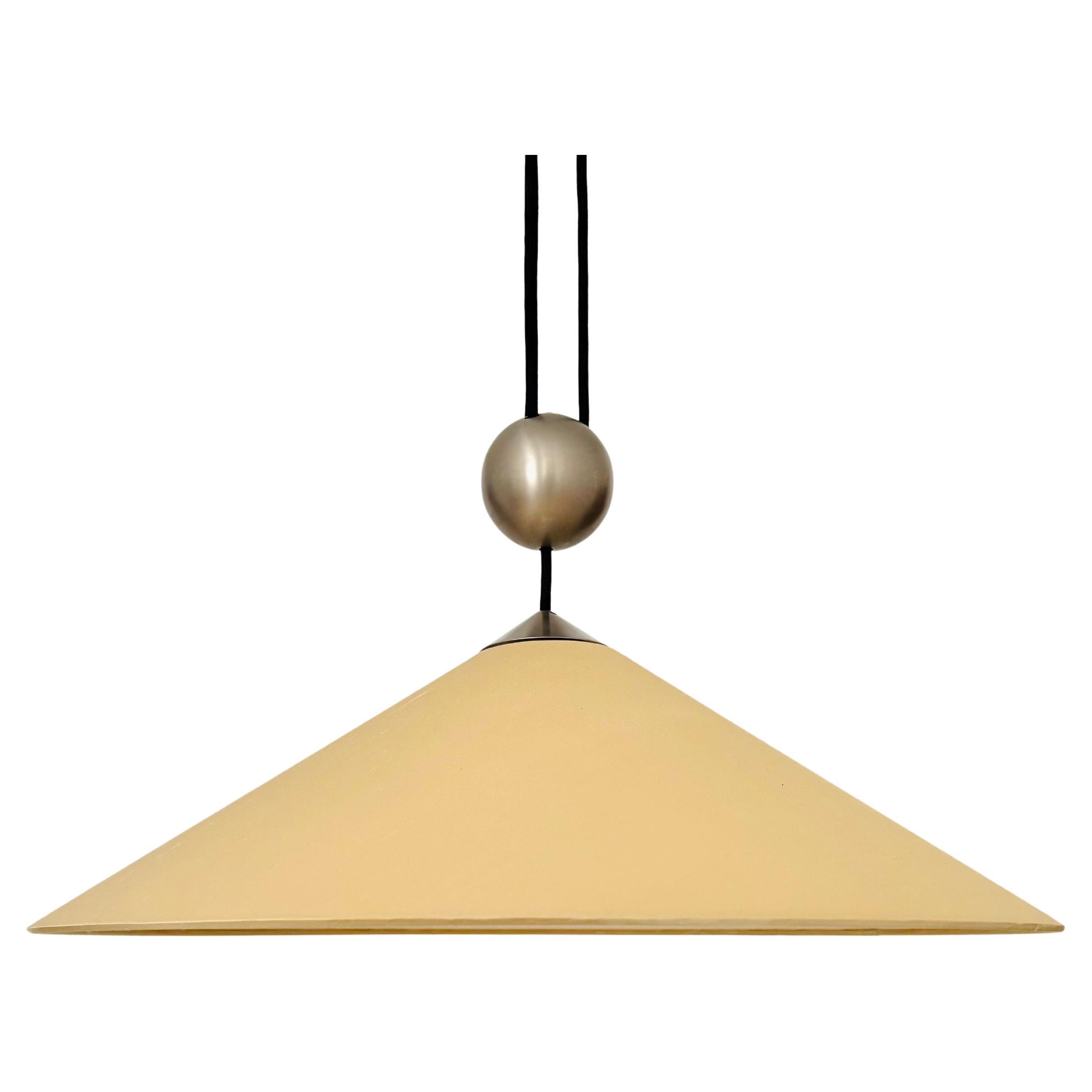 Large Adjustable Pendant Lamp with Counterweight by Florian Schulz