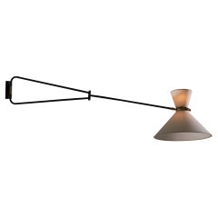 Large Adjustable Wall Lamp by Lunel, France 1950s