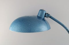 Large Adjustable Work Lamp in Original Metallic Lacquer, Industrial Design