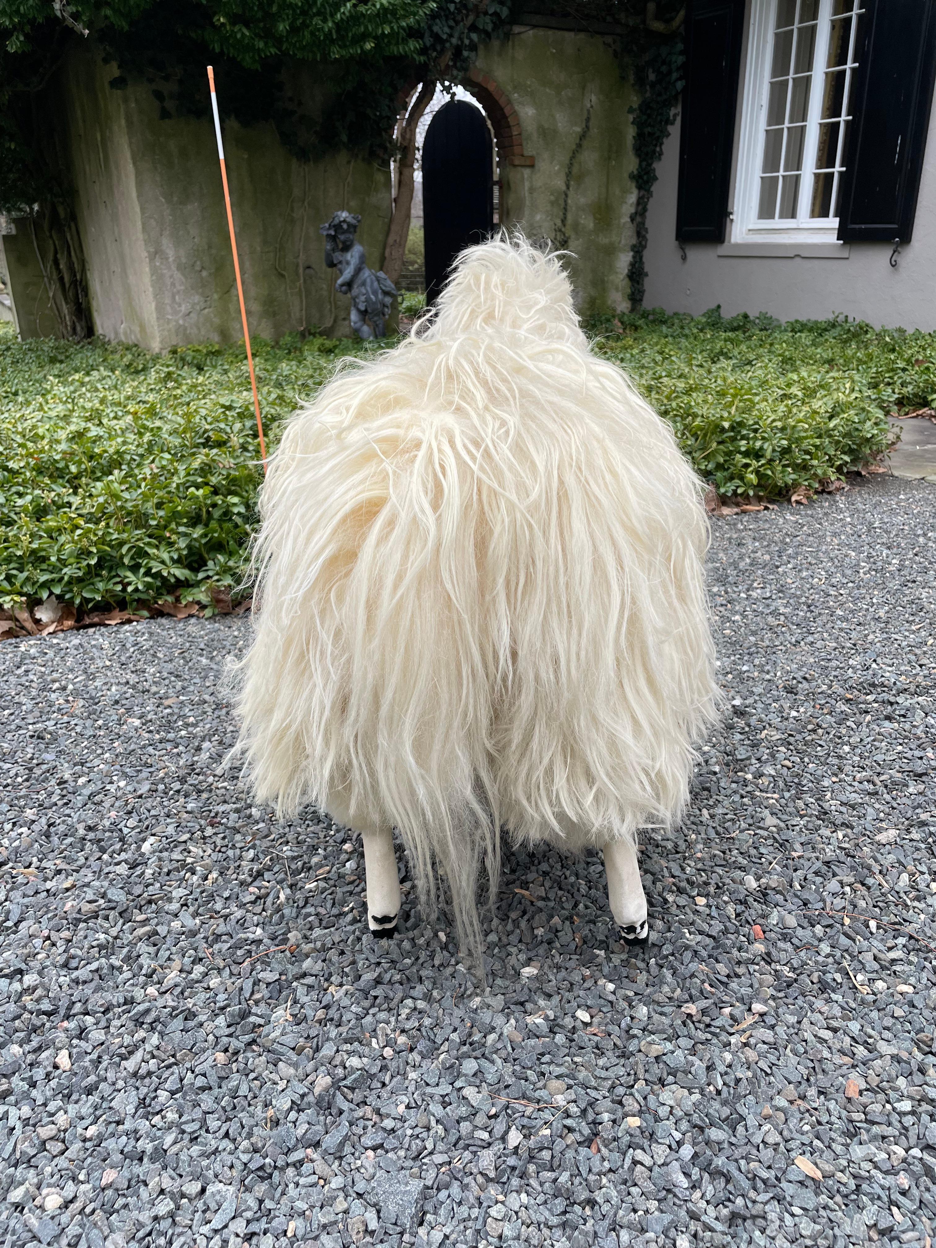 Mid-20th Century Large Adorable Vintage Lalanne Style Sheep Sculpture