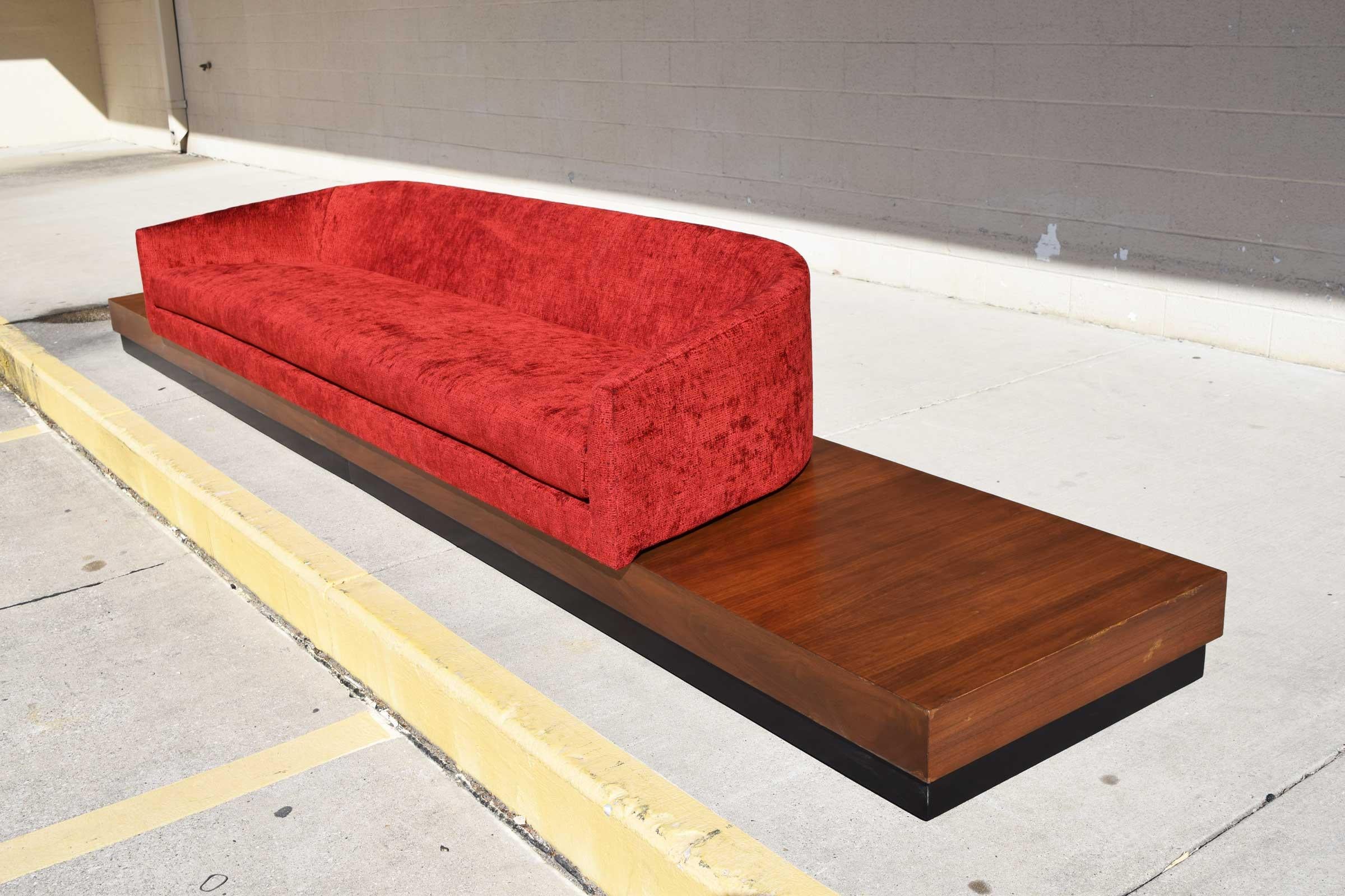 Large Adrian Pearsall Platform Sofa For Sale 3