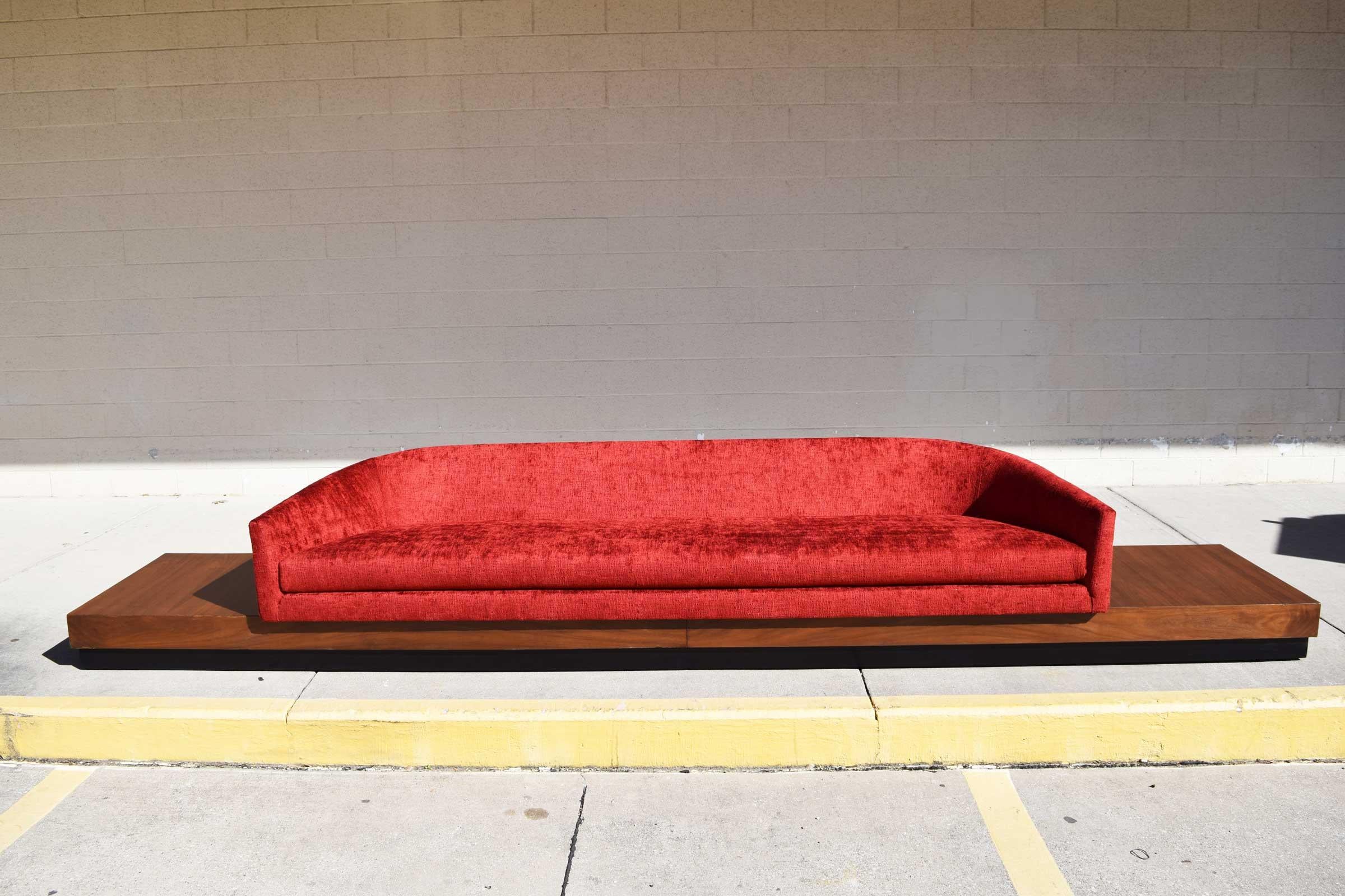 Large Adrian Pearsall Platform Sofa For Sale 4