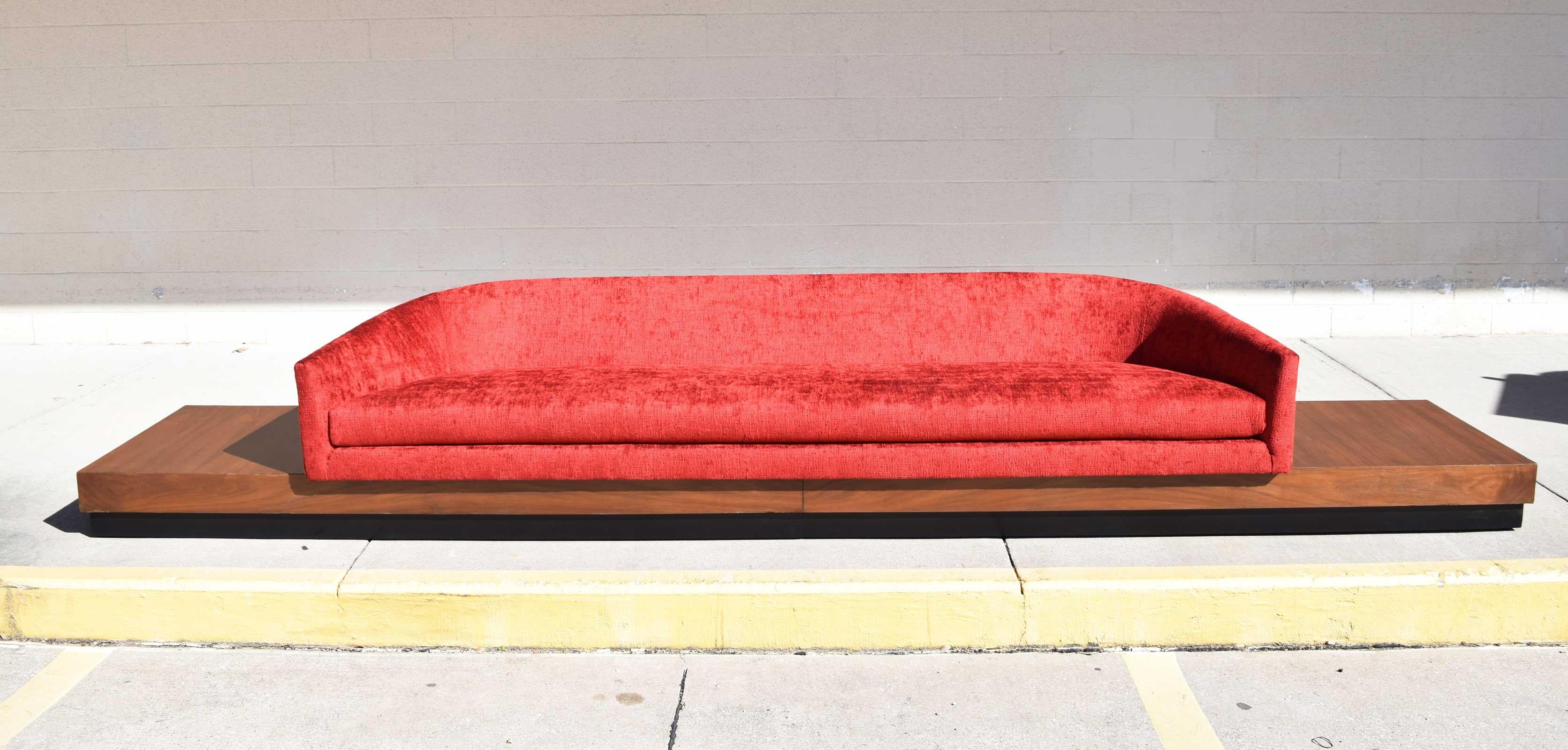 Large Adrian Pearsall Platform Sofa For Sale 5