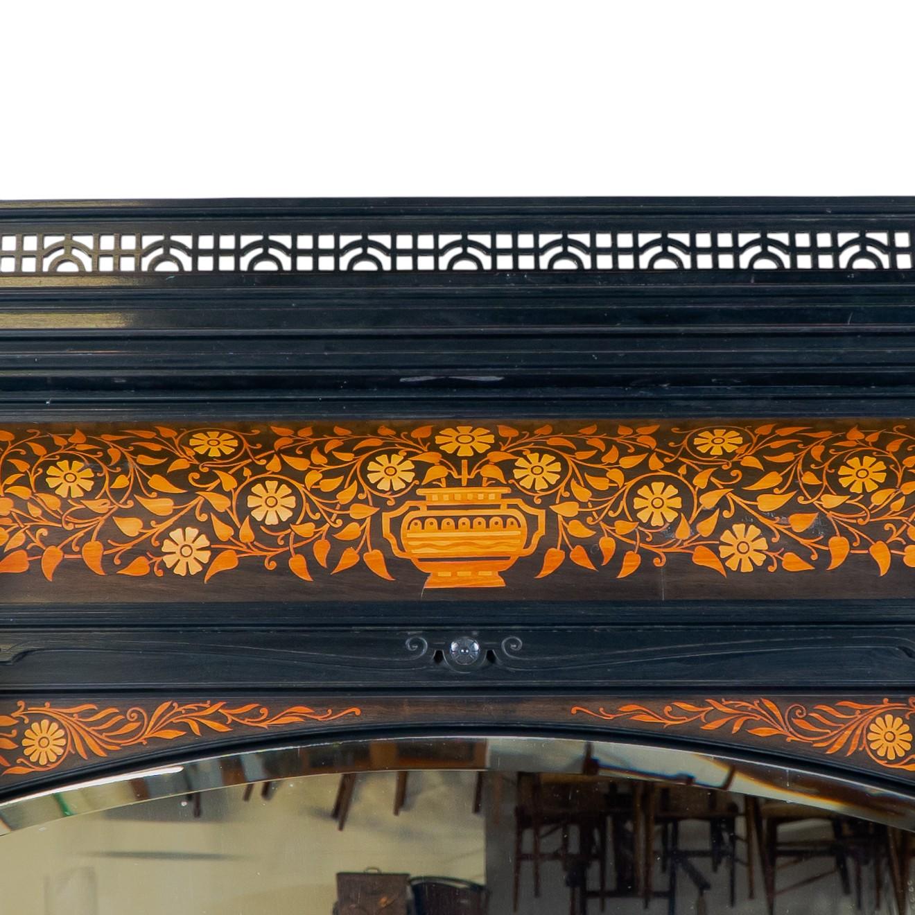 Walnut Large Aesthetic Movement Cabinet attri to Henry William Batley for Gillows For Sale