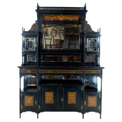 Large Aesthetic Movement Cabinet attri to Henry William Batley for Gillows