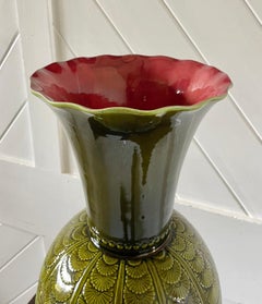 Large Aesthetic Movement Pottery Vase By Bretby