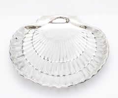 Large Aesthetic-Style Sterling Silver Shell-Form Serving Dish By Gorham
