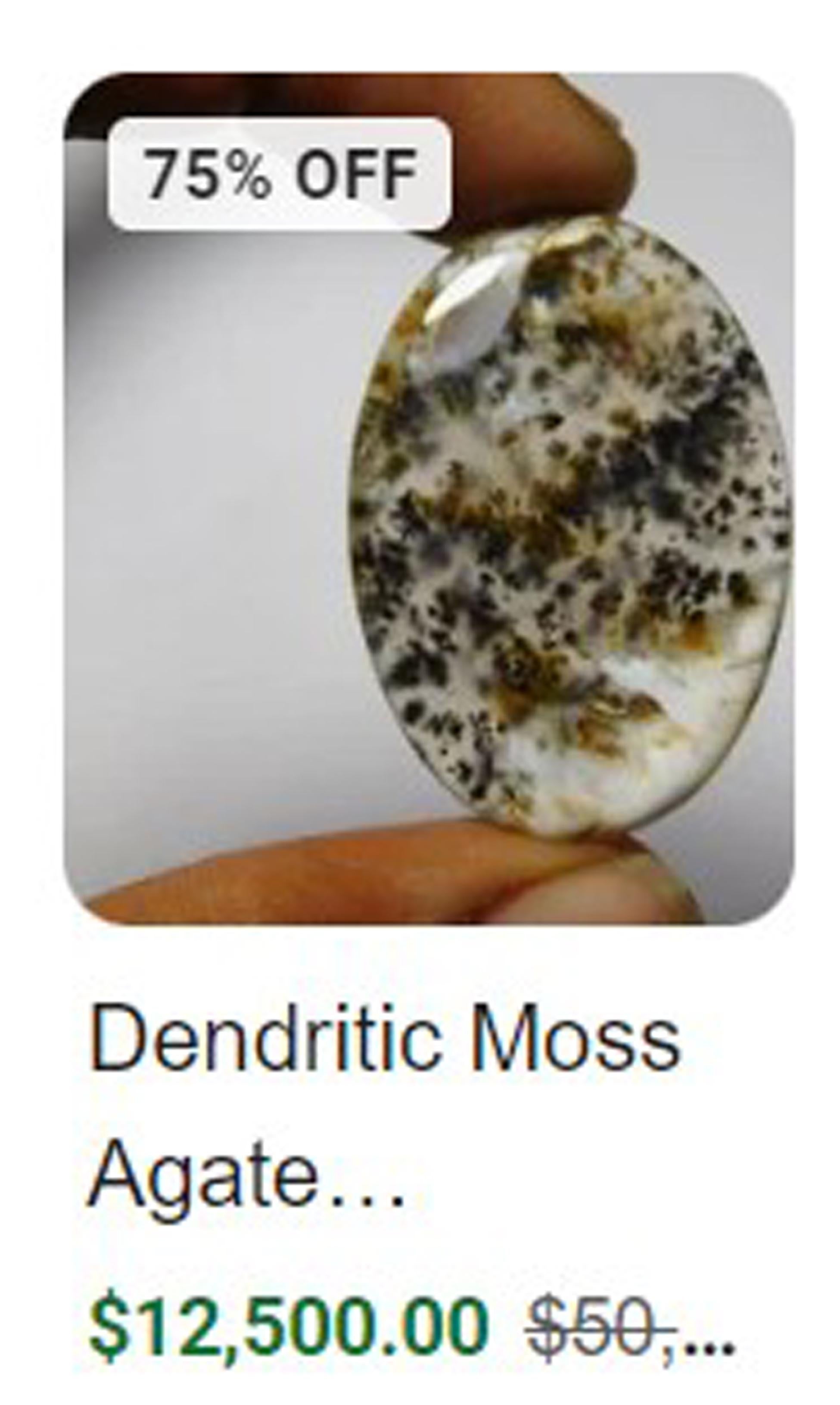 Large Aesthetically Beautiful Dendritic Agate set in Silver Pendant! For Sale 2