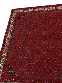 Large Afghan Persian Bidjar-Style Herati Rug, 82.3 x 122 in