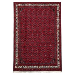 Large Afghan Persian Bidjar-Style Herati Rug, 82.3 x 122 in