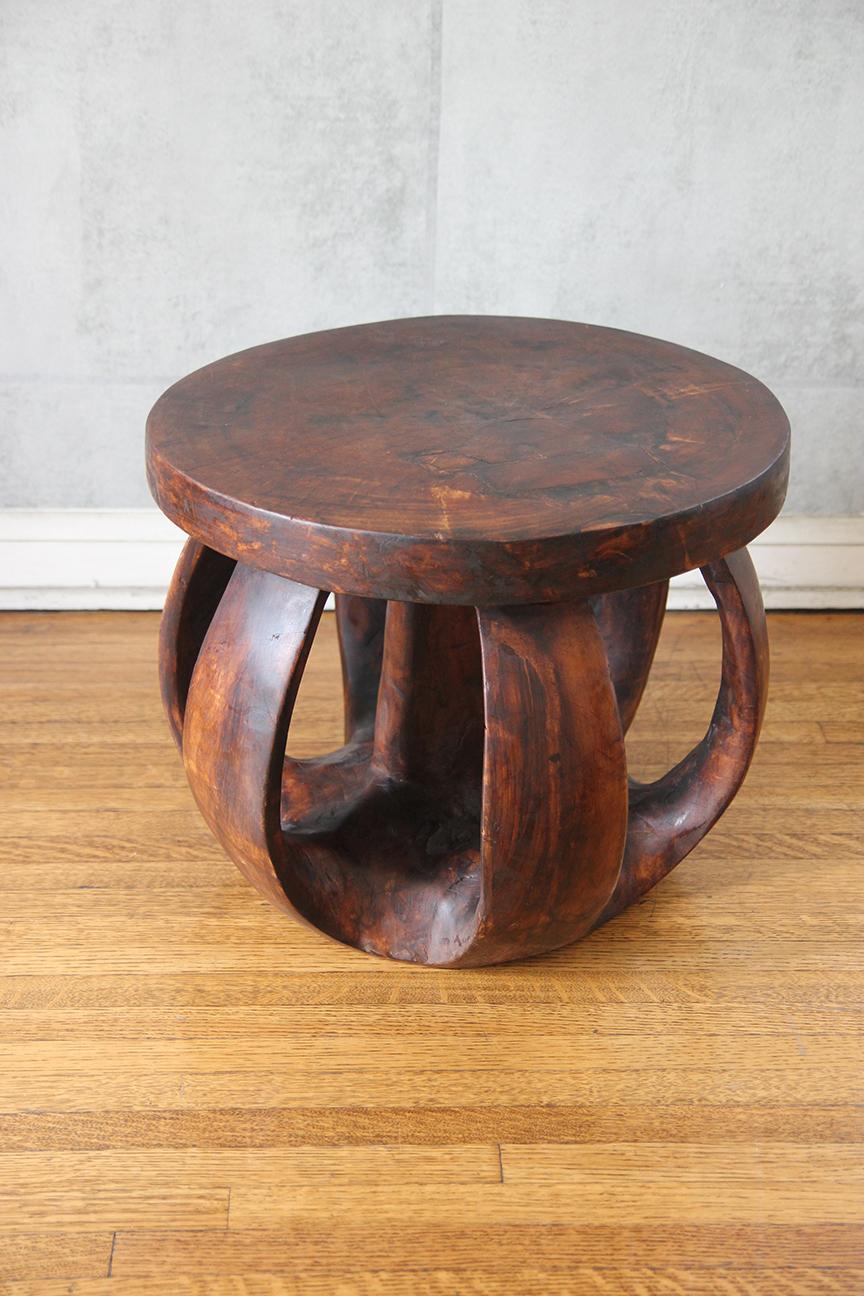Large African Baga Stool / Side Table 6