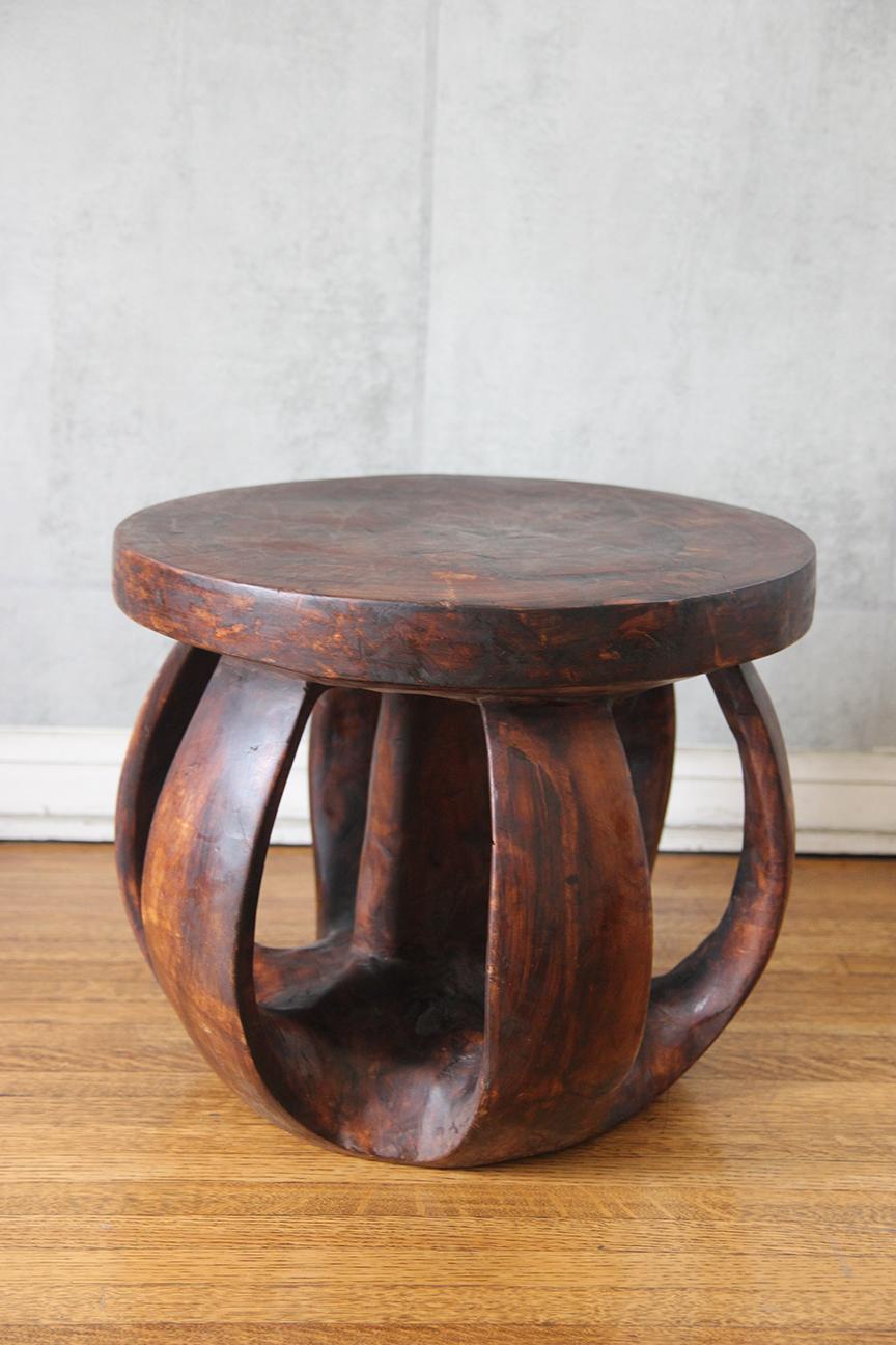 Large African Baga Stool / Side Table 7