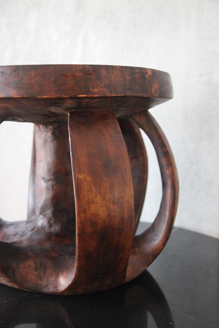 20th Century Large African Baga Stool / Side Table