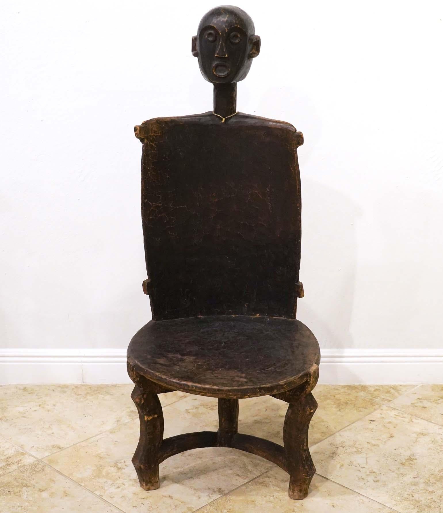 african throne chair