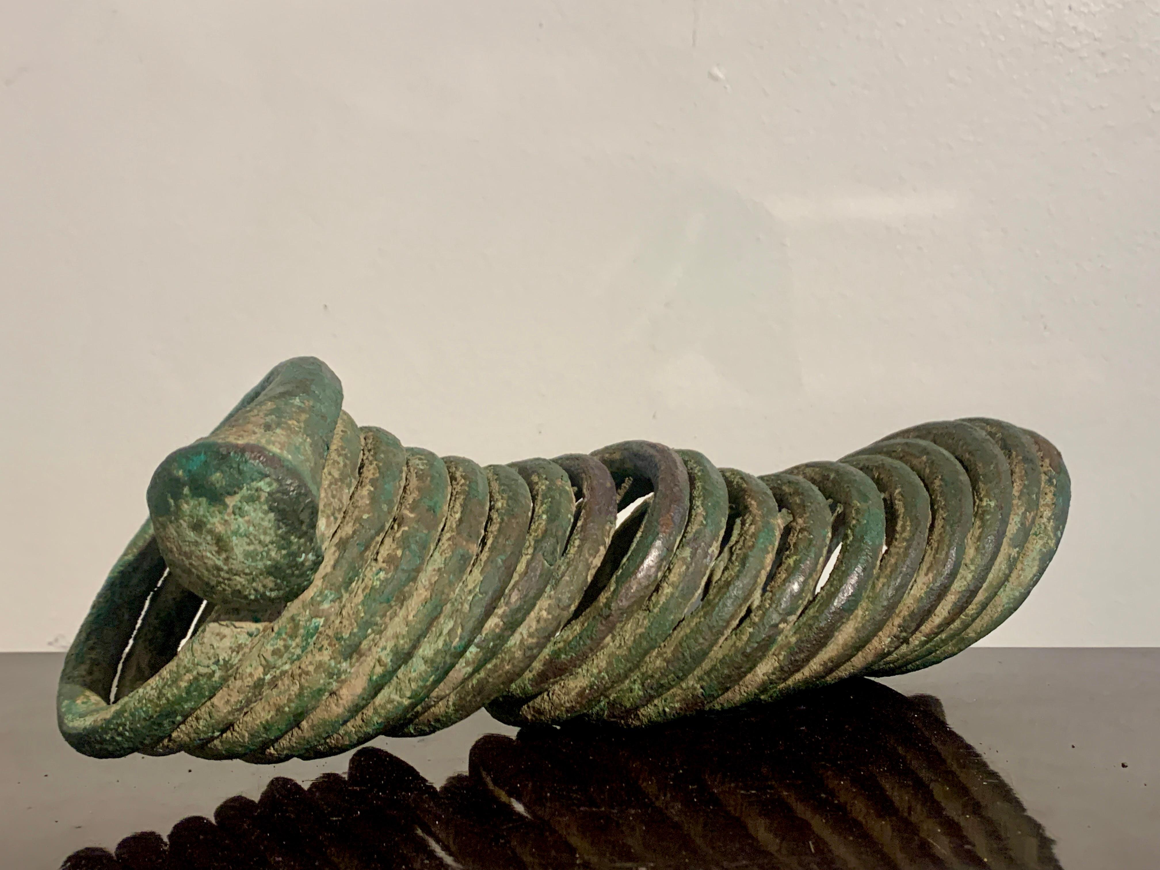 Nigerian Large African Igbo Coiled Copper Manilla Currency, Early 20th Century, Nigeria